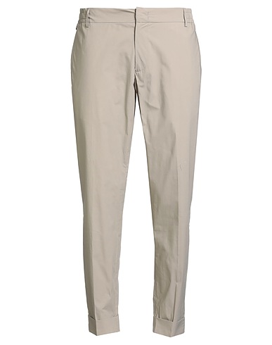 MESSAGERIE Casual trouser Beige 97% Cotton, 3% Elastane