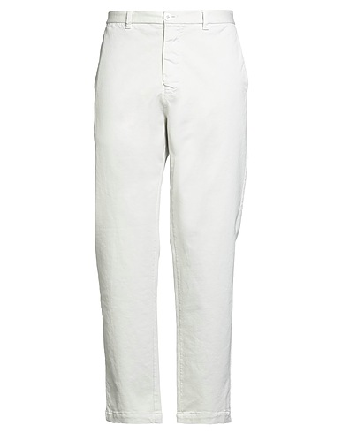TRANSIT Casual trouser Off white 96% Cotton, 4% Elastane