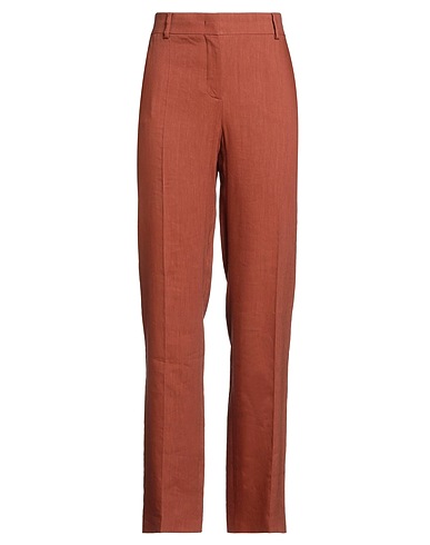 ALBERTA FERRETTI Pantalone Marrone 48% Viscosa, 48% Lino, 4% Elastan