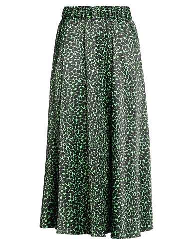 SHIRTAPORTER Midi skirt Light green 100% Polyester