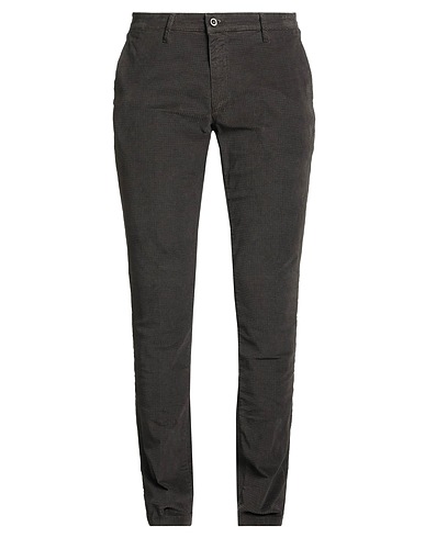 4/10 FOUR.TEN INDUSTRY Casual trouser Dark brown 97% Cotton, 3% Elastane