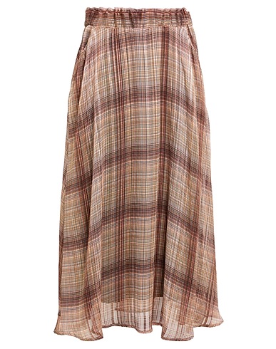 SHIRTAPORTER Gonna midi Cioccolato 100% Viscosa