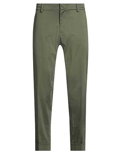 MESSAGERIE Pantalone PATRIZIO PISCAGLIA Verde militare 97% Cotone, 3% Elastan
