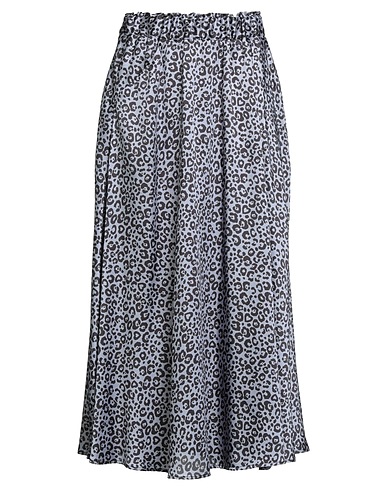 SHIRTAPORTER Midi skirt Sky blue 100% Polyester