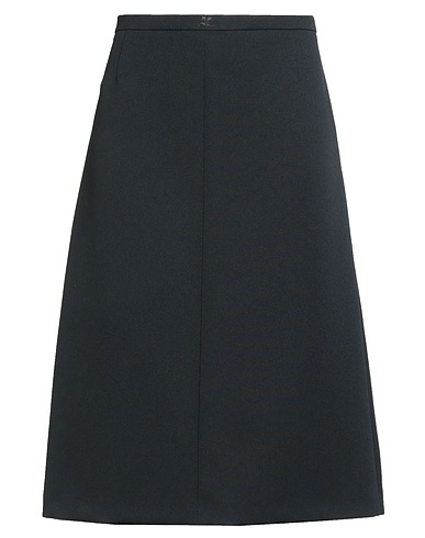 COURRÈGES Midi skirt Black 83% Polyester, 17% Acetate