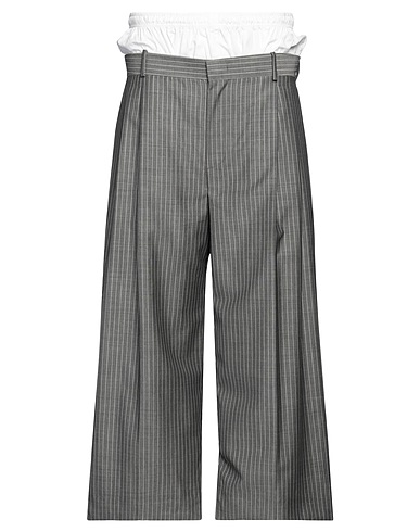 HED MAYNER Casual pants Grey 75% Virgin Wool, 25% Mohair wool, Cotton