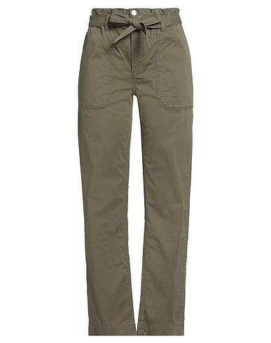 NÜMPH Casual trouser Military green 98% Cotton, 2% Elastane