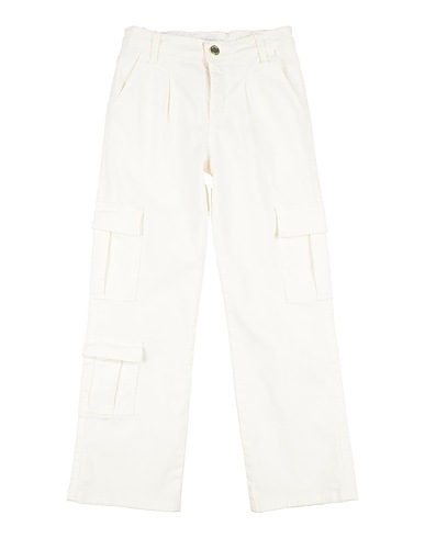 L:Ú L:Ú by MISS GRANT Denim trousers Off white 98% Cotton, 2% Elastane