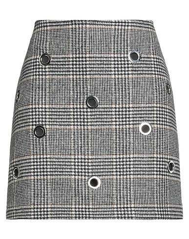 SHIRTAPORTER Mini skirt Black 60% Wool, 35% Polyester, 5% Polyamide