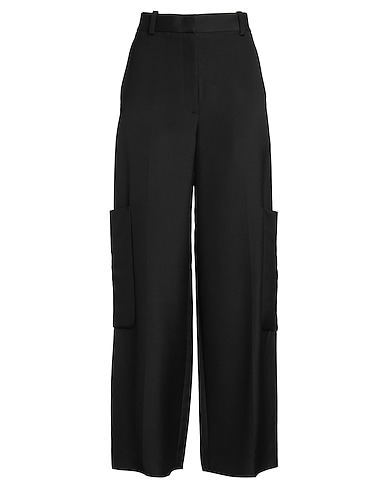 KHAITE パンツ ブラック レーヨン 75% / ナイロン 25%