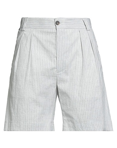MESSAGERIE Shorts & Bermuda PATRIZIO PISCAGLIA Light grey 64% Polyester, 36% Cotton