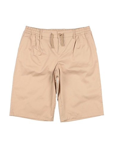 DOLCE&GABBANA Shorts & Bermuda Beige 97% Cotton, 3% Elastane, Polyester, Zamak