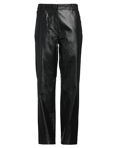 TOTEME Casual trouser Black 100% Calfskin