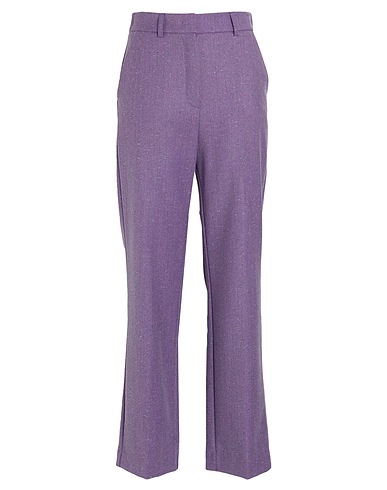 BEATRICE .B Casual trouser Lilac 58% Virgin Wool, 20% Polyester, 20% Viscose, 2% Elastane