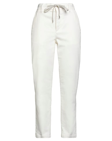 ELEVENTY Casual trouser White 98% Cotton, 2% Elastane