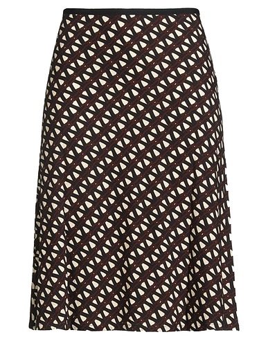 SIYU Midi skirt Chocolate brown 95% Viscose, 5% Elastane