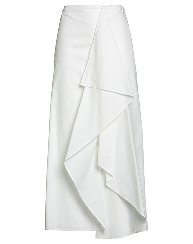 RÓHE Midi skirt White 100% Cotton