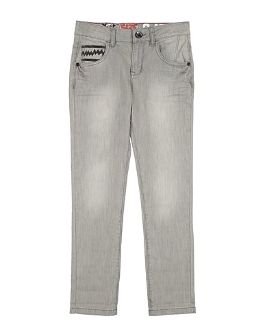 DESIGUAL Denim pants Grey 99% Cotton, 1% Elastane