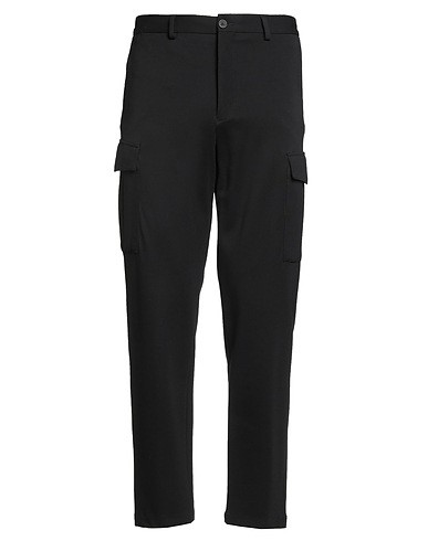 MANUEL RITZ Casual trouser Black 63% Viscose, 32% Polyamide, 5% Elastane