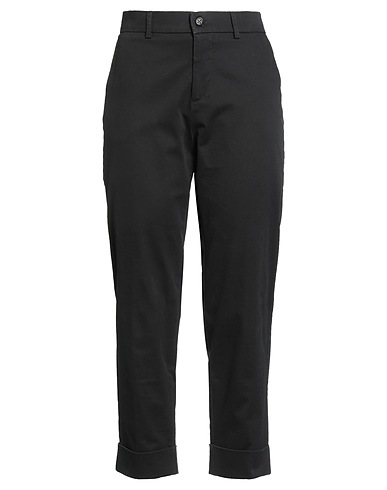 BERWICH Casual pants Black 98% Cotton, 2% Elastane