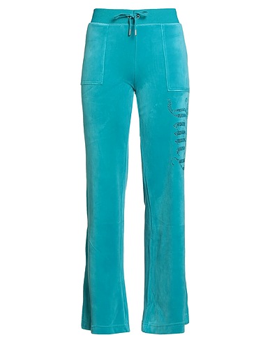 JUICY COUTURE Casual trouser Turquoise 95% Polyester, 5% Elastane