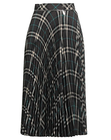 BURBERRY Gonna midi Testa di moro 55% Poliestere, 45% Lana