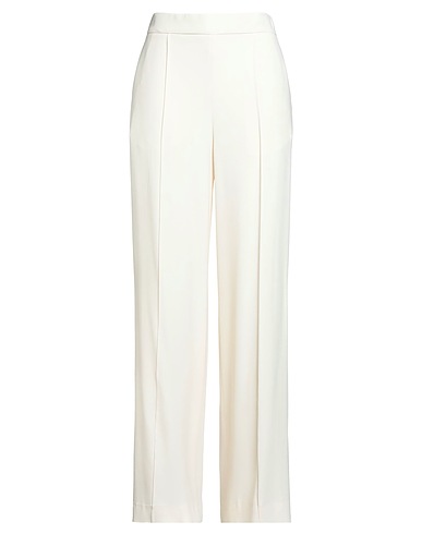 LIVIANA CONTI Casual trouser Ivory 53% Viscose, 47% Acetate
