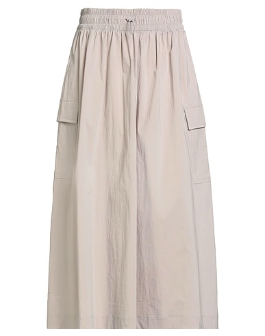 NEW BALANCE Midi skirt Beige 61% Cotton, 35% Polyamide, 4% Elastane