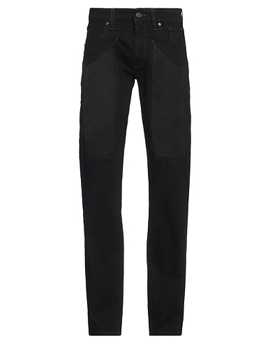 JECKERSON Denim pants Black 99% Cotton, 1% Elastane