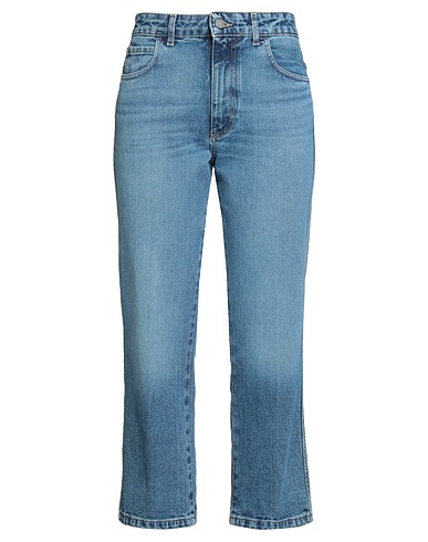 MERCI ITALIA Denim trousers Blue 100% Cotton