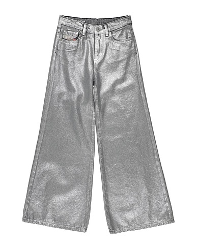 DIESEL Denim trousers Silver 100% Cotton