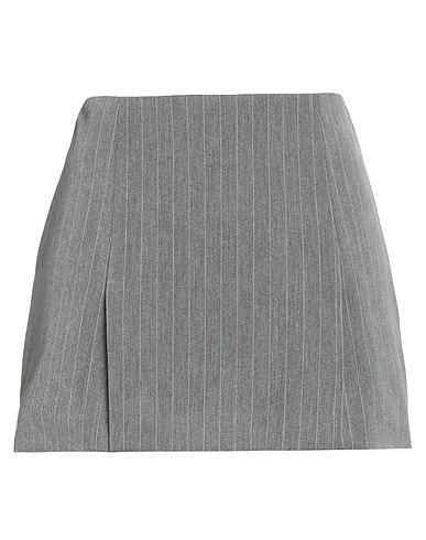JIJIL Mini skirt Grey 78% Polyester, 18% Viscose, 4% Elastane