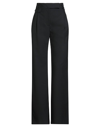 SEMICOUTURE Casual pants Black 53% Polyester, 43% Virgin Wool, 4% Elastane