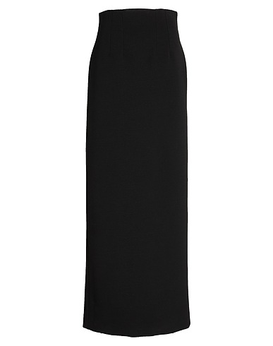 FERRAGAMO Maxi Skirts Black 69% Wool, 23% Polyamide, 8% Elastane