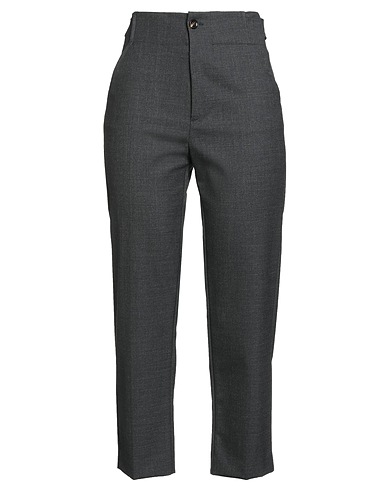 MERCI ITALIA Casual trouser Charcoal 54% Polyester, 44% Wool, 2% Elastane