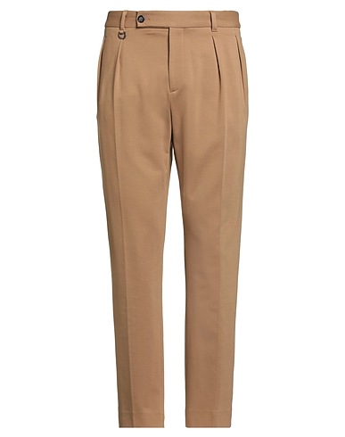 PAOLO PECORA Casual trouser Camel 69% Viscose, 25% Polyamide, 6% Elastane
