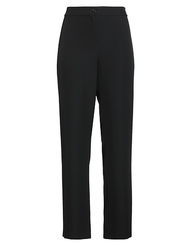 LOLA SANDRO FERRONE Casual trouser Black 95% Polyester, 5% Elastane