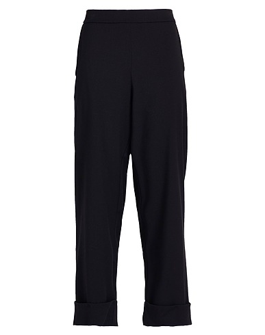 COLLECTION PRIVĒE? Casual trouser Black 62% Polyester, 35% Viscose, 3% Elastane