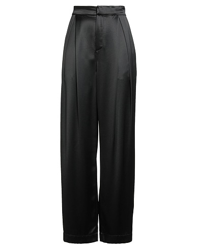 DANAMÉ Casual trouser Black 72% Acetate, 28% Polyester