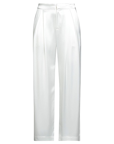 DANAMÉ Pantalone Bianco 72% Acetato, 28% Poliestere