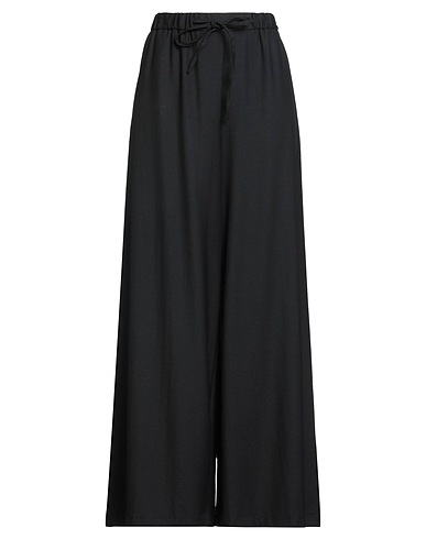BRACÒ Pantalone Nero 100% Lana Vergine