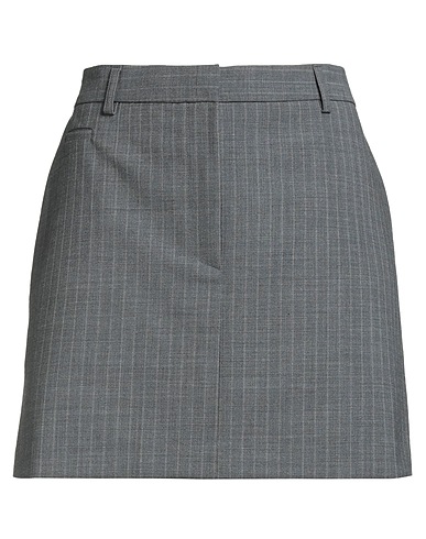 OTTOD'AME Minigonna Grigio 53% Poliestere, 43% Lana Vergine, 4% Elastan