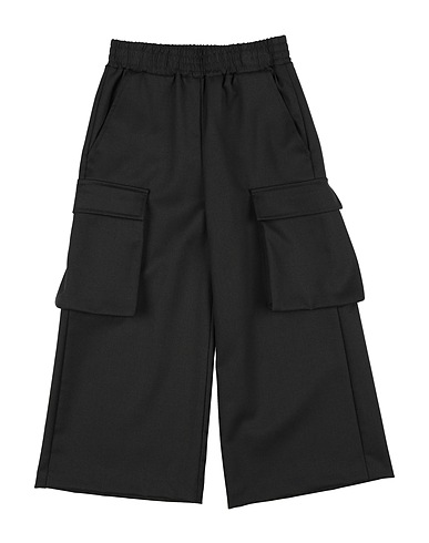 MM6 MAISON MARGIELA Casual trouser NERO 40% Wool, 34% Polyacrylic, 23% Rayon, 3% Elastane