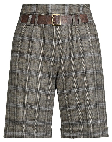 GAëLLE Paris Shorts & Bermuda Khaki Wool, Polyester, Polyamide, Acrylic