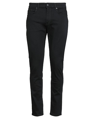 PT Torino Denim trousers Black 68% Cotton, 15% Modal, 15% Polyester, 2% Elastane