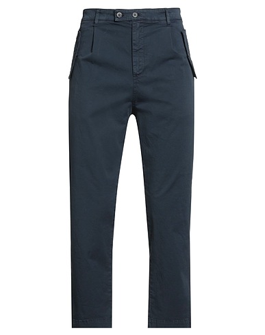BARENA Casual trouser Navy blue 98% Cotton, 2% Elastane