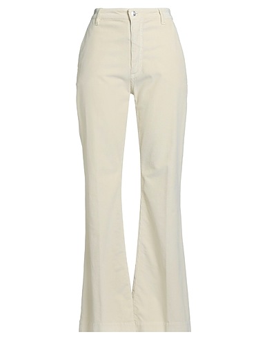 NINE IN THE MORNING Pantalone Avorio 78% Cotone, 20% Modal, 2% Elastan