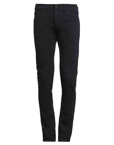CARHARTT Denim pants Black 76% Cotton, 24% Elastomultiester