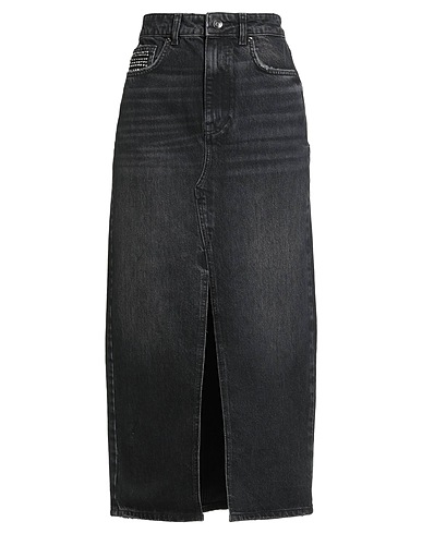 LIU •JO Denim skirt Black 100% Cotton