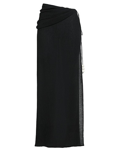 MAGDA BUTRYM Long skirt Black 59% Lyocell, 40% Polyester, 1% Elastane